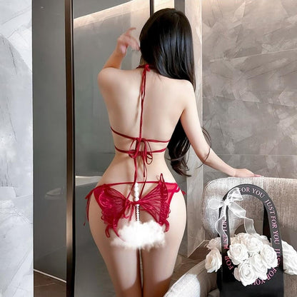 Butterfly Embroidered Lingerie Set