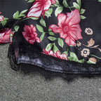 Floral Satin Cami & Shorts Nightwear Set