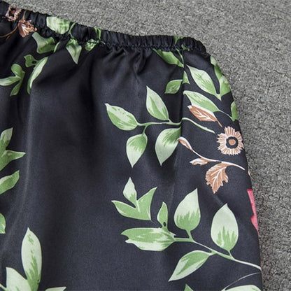 Floral Satin Cami & Shorts Nightwear Set