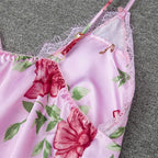 Floral Satin Cami & Shorts Nightwear Set