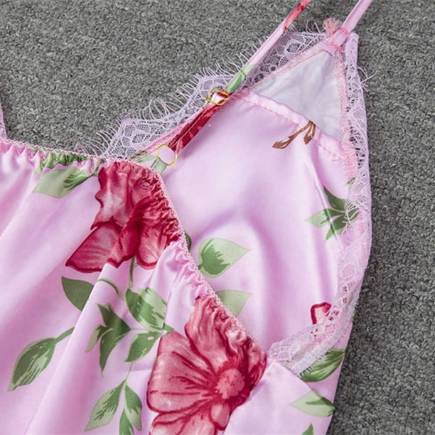 Floral Satin Cami & Shorts Nightwear Set