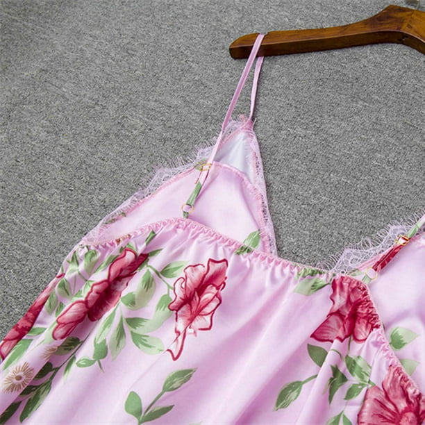 Floral Satin Cami & Shorts Nightwear Set
