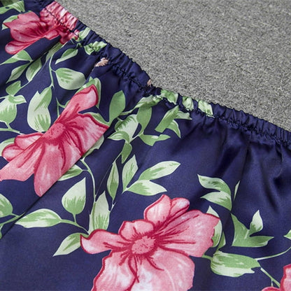 Floral Satin Cami & Shorts Nightwear Set