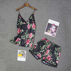 Floral Satin Cami & Shorts Nightwear Set