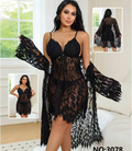 Midnight Enchantress Lace Babydoll Set