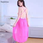 Sheer Mesh Backless Lace Teddy with Matching Open Skirt Set