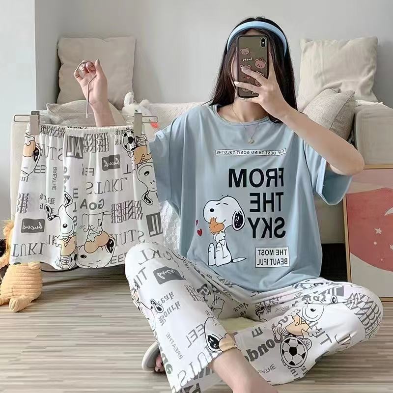Playful Cotton Pajama Set - 3 Piece