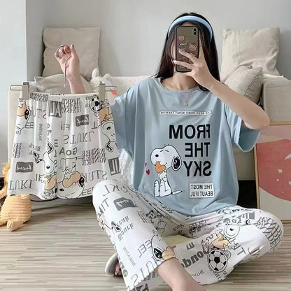Playful Cotton Pajama Set - 3 Piece