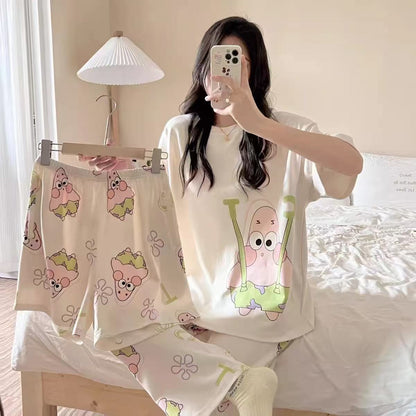 Playful Cotton Pajama Set - 3 Piece