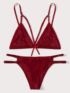 Saphire Ruby Bralette and Thong Lingerie Set