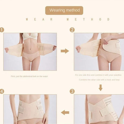 3 in-1 Postpartum Support Recovery Belt - Adjustable Abdominal & Pelvic Binder