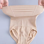 SD - Seamless High-Waisted Tummy Control Panties – Anti-Roll Comfort Shapewear Briefs