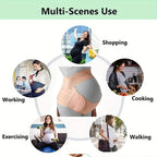Adjustable Pregnancy Belly Band – 3-piece Maternity Support Set for Back, Hip, and Pelvic Pain Relief