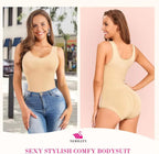 SD - Seamless High-Elastic Body Shaper Bodysuit – Open Crotch Hook-and-Eye Design