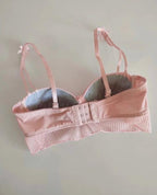 Pleated Satin Bra & Panty Set