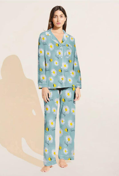 Daisy Dream Linen Pajama Set