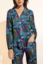 SD - Cosmic Waves Linen Pajama Set