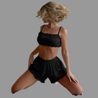 Silk Tie-Back Nightwear Set