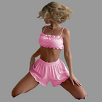 Silk Tie-Back Nightwear Set