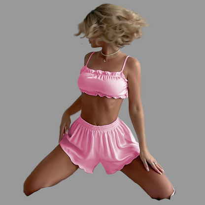 Silk Tie-Back Nightwear Set