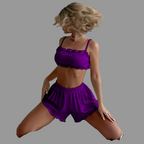 Silk Tie-Back Nightwear Set