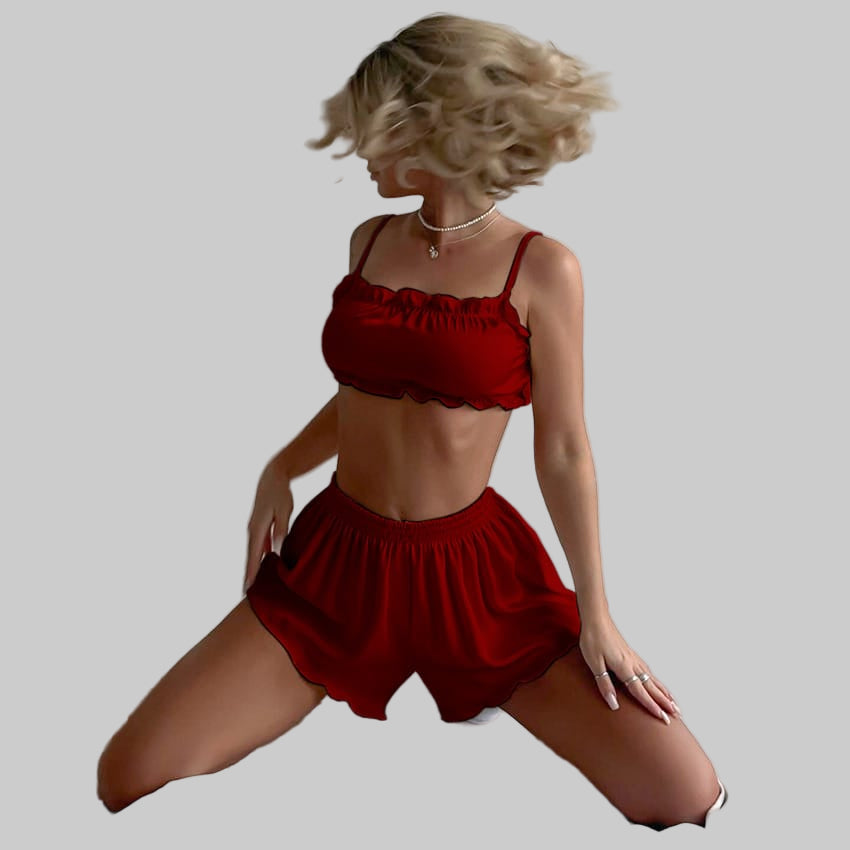 Silk Tie-Back Nightwear Set