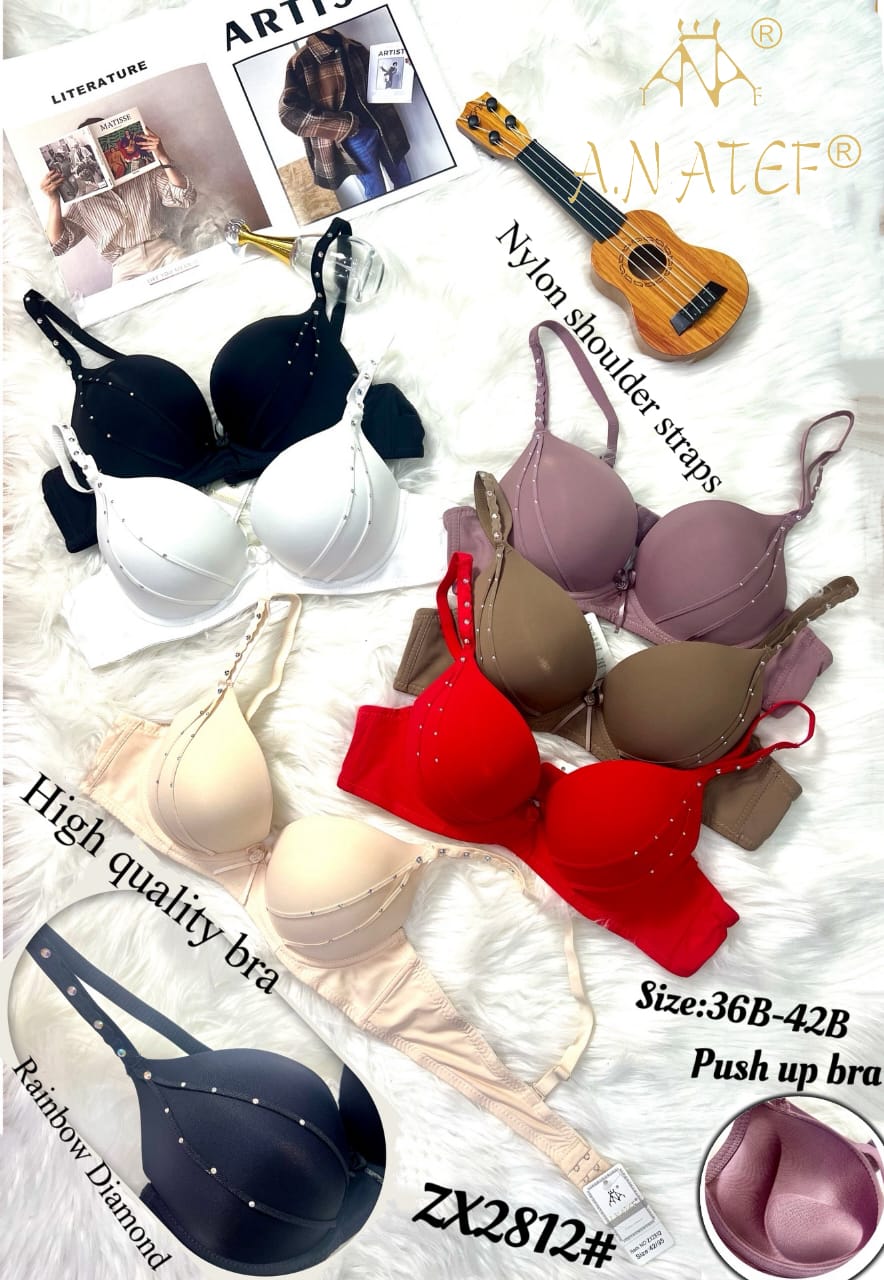 Diamond Embedded Push Up Bra