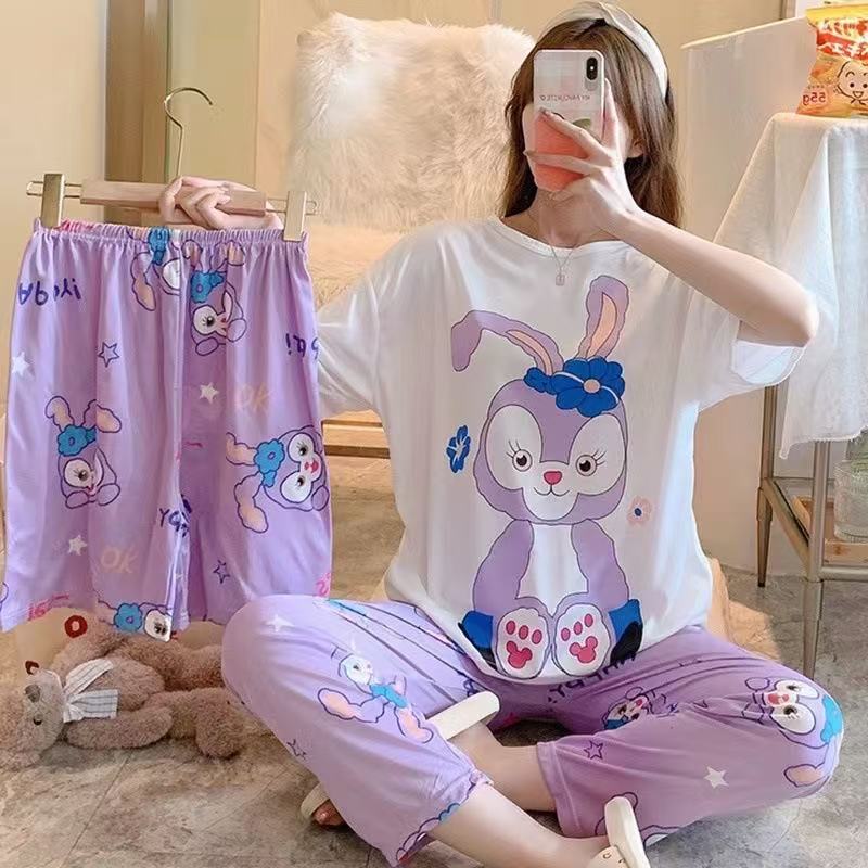 Playful Cotton Pajama Set - 3 Piece