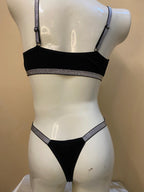 Elegant Rib Knit Lingerie Set