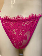 Pink Lace Underwire Lingerie Set