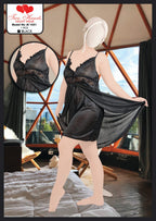 TH - Silk Satin Lace Nightdress