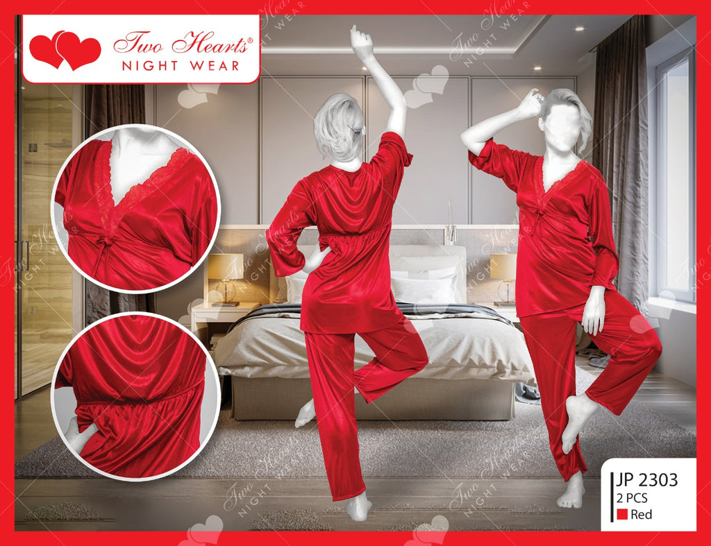 2 Piece Silk Satin Set