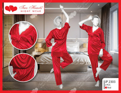 2 Piece Silk Satin Set