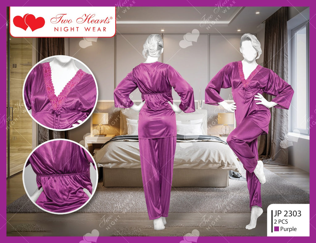 2 Piece Silk Satin Set