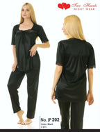 2-Piece Silk Nightwear Set – Two Hearts Collection