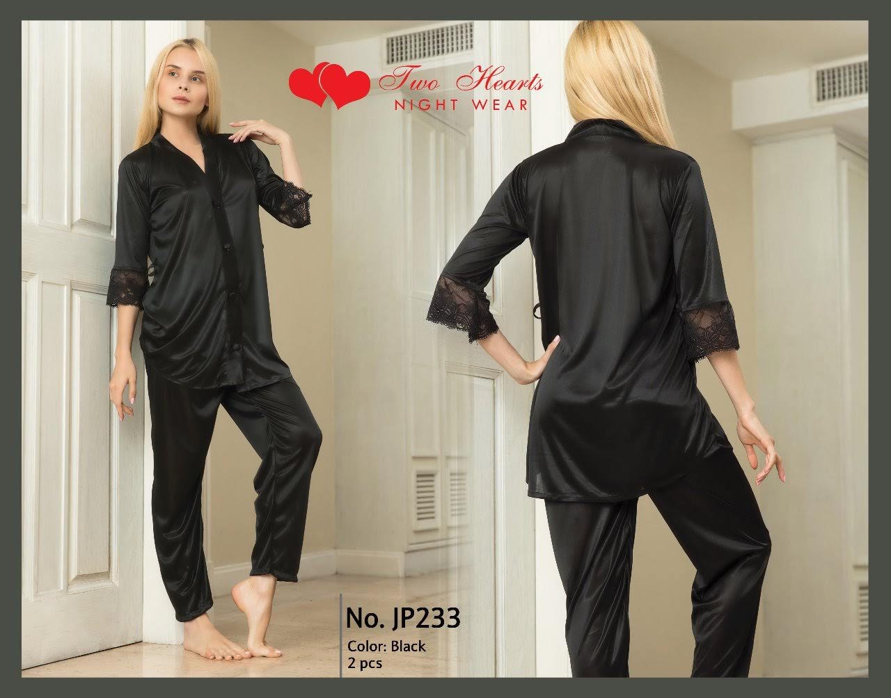 Two Piece Silk Nightwear