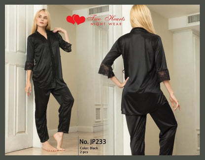 Two Piece Silk Nightwear