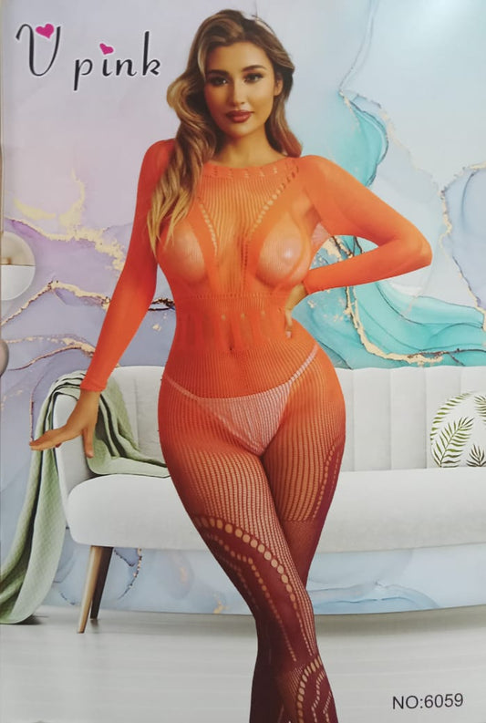 Orange Full Body Stocking 1 Piece