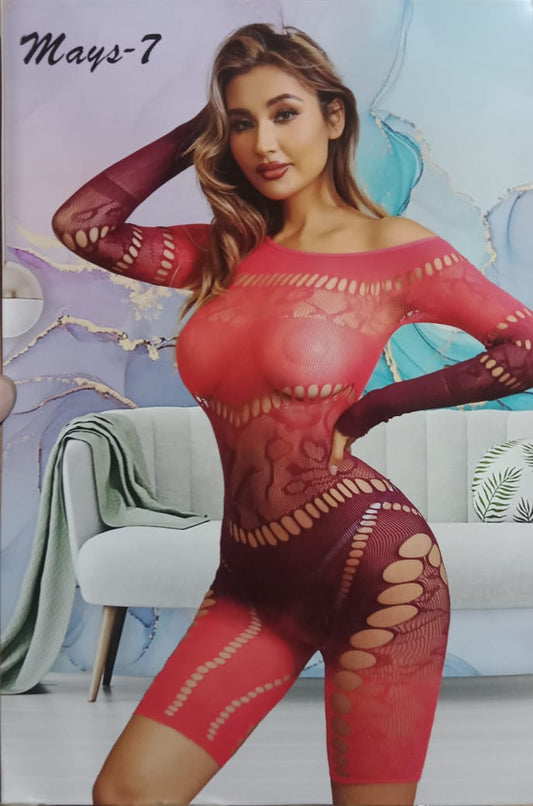 Red Full Body Stocking 1 Piece