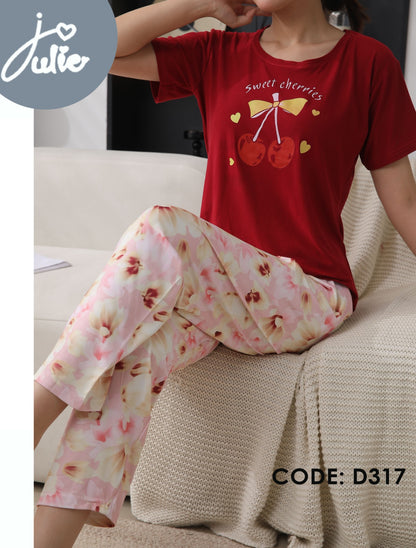 Soft Malai Cotton Pajama Set 5