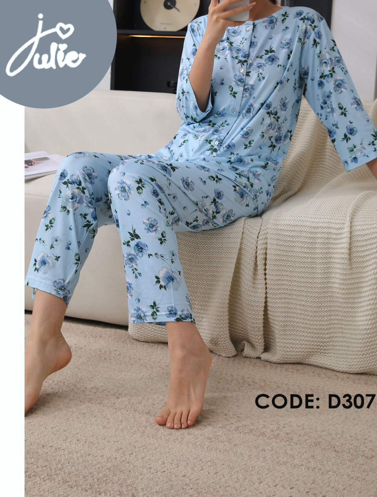 Soft Whisper Jersey Cotton Pajama Set