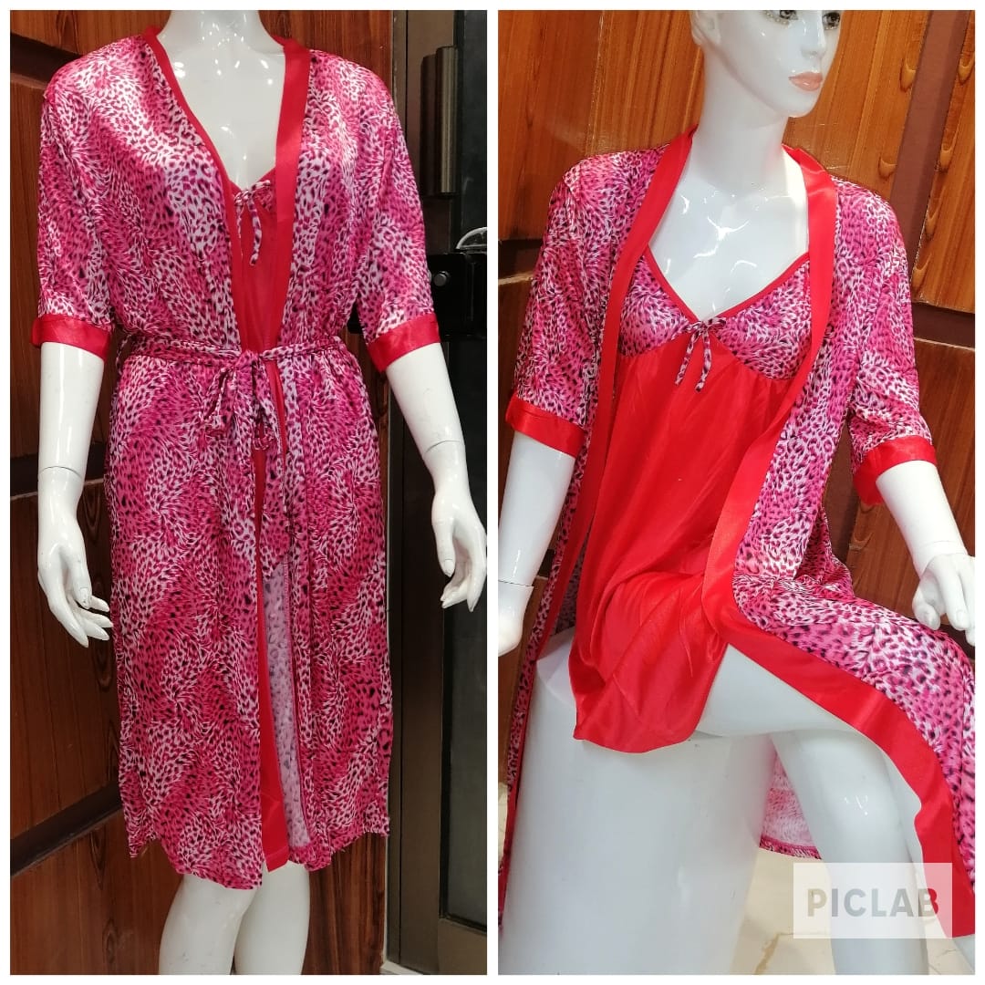 Silk Leopard Chic 2-Piece Nightwear Set