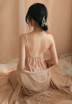 Mist Sheer Lace Robe & Chemise Set