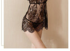 Black Lace Sheer Babydoll Nightdress