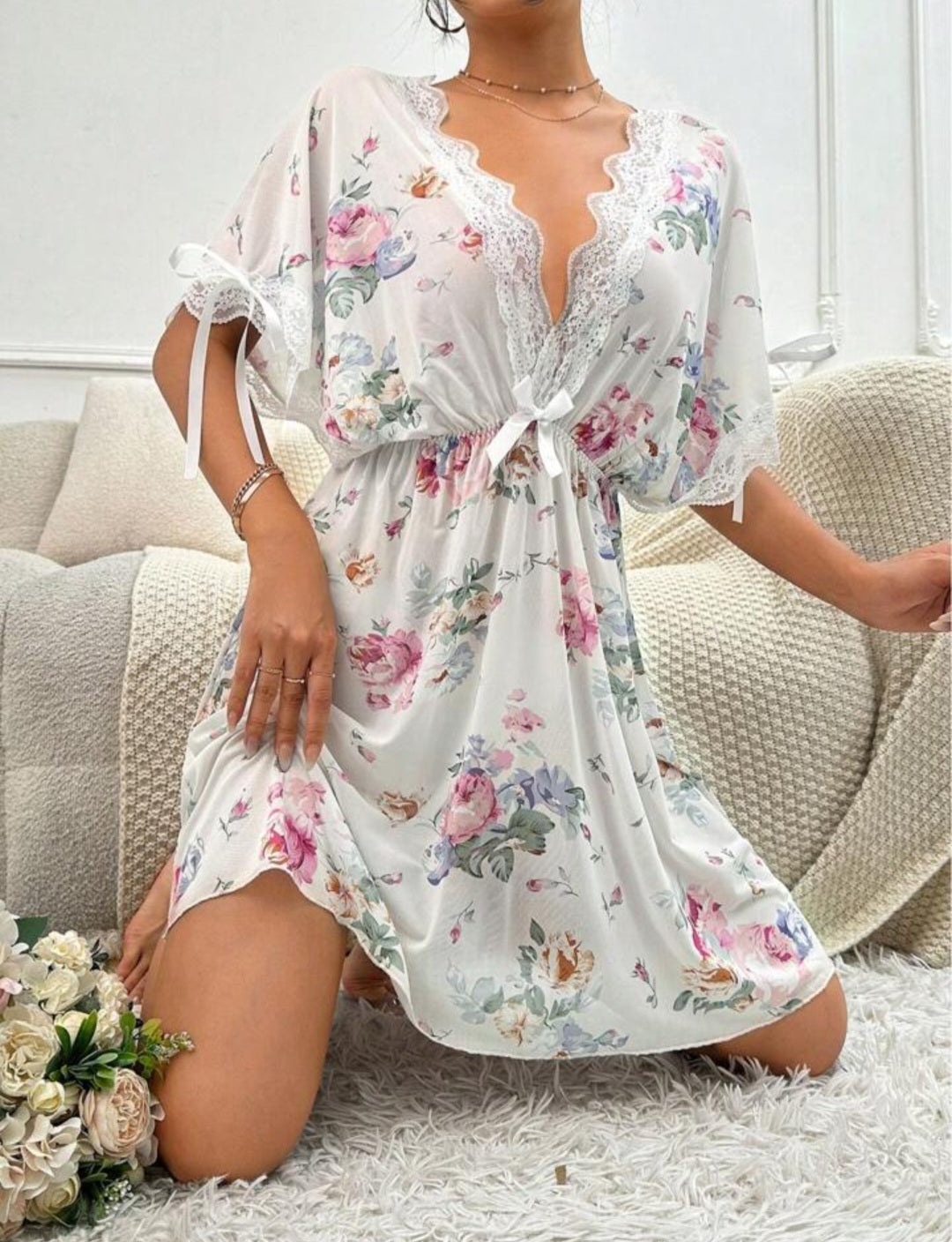 Floral Bliss Nightdress 🌸
