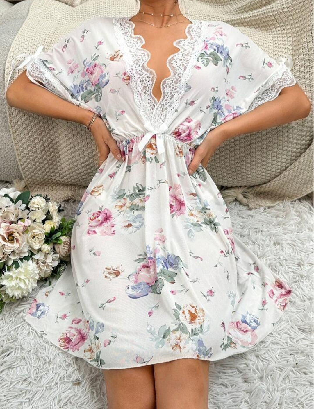 Floral Bliss Nightdress 🌸