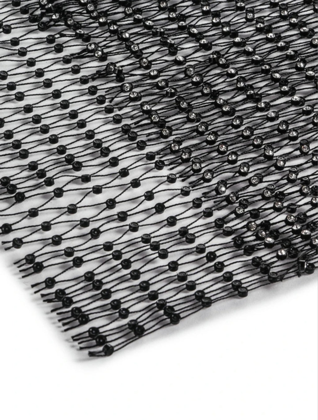 See Through Rhinestone Bikini Dress