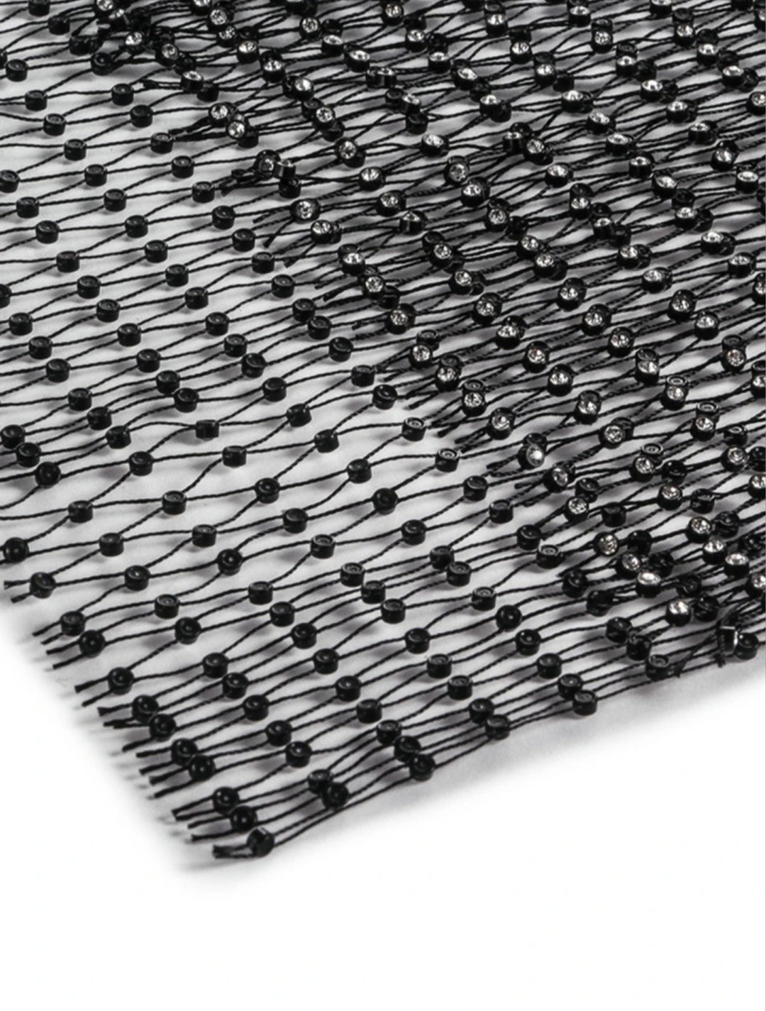 See Through Rhinestone Bikini Dress