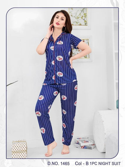 Cherry Print Pajama Suit