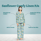 Daisy Dream Linen Pajama Set